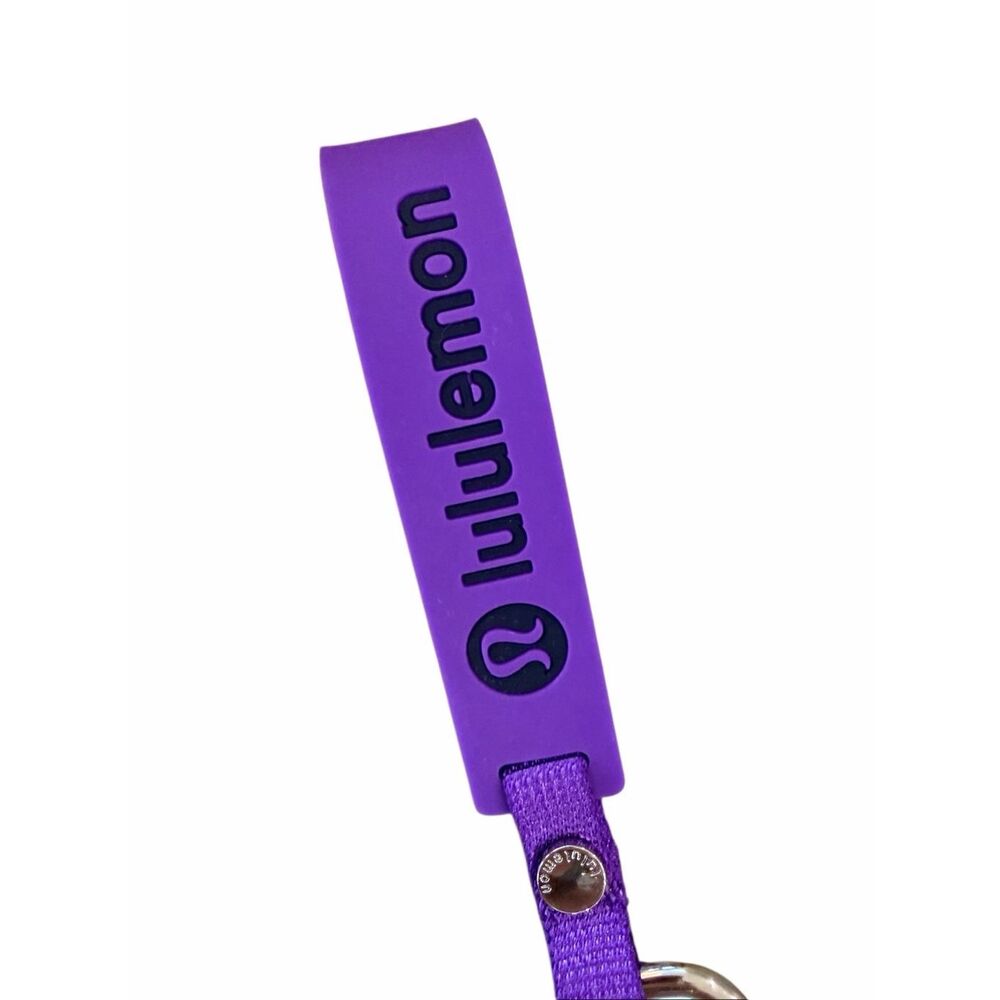 Brand New Lululemon Purple Silicon Key Chain Bag Tag One Size
